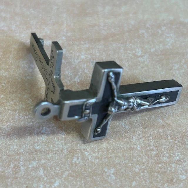 Reliquaire Croix, Crucifix en argent P.p Trappisti