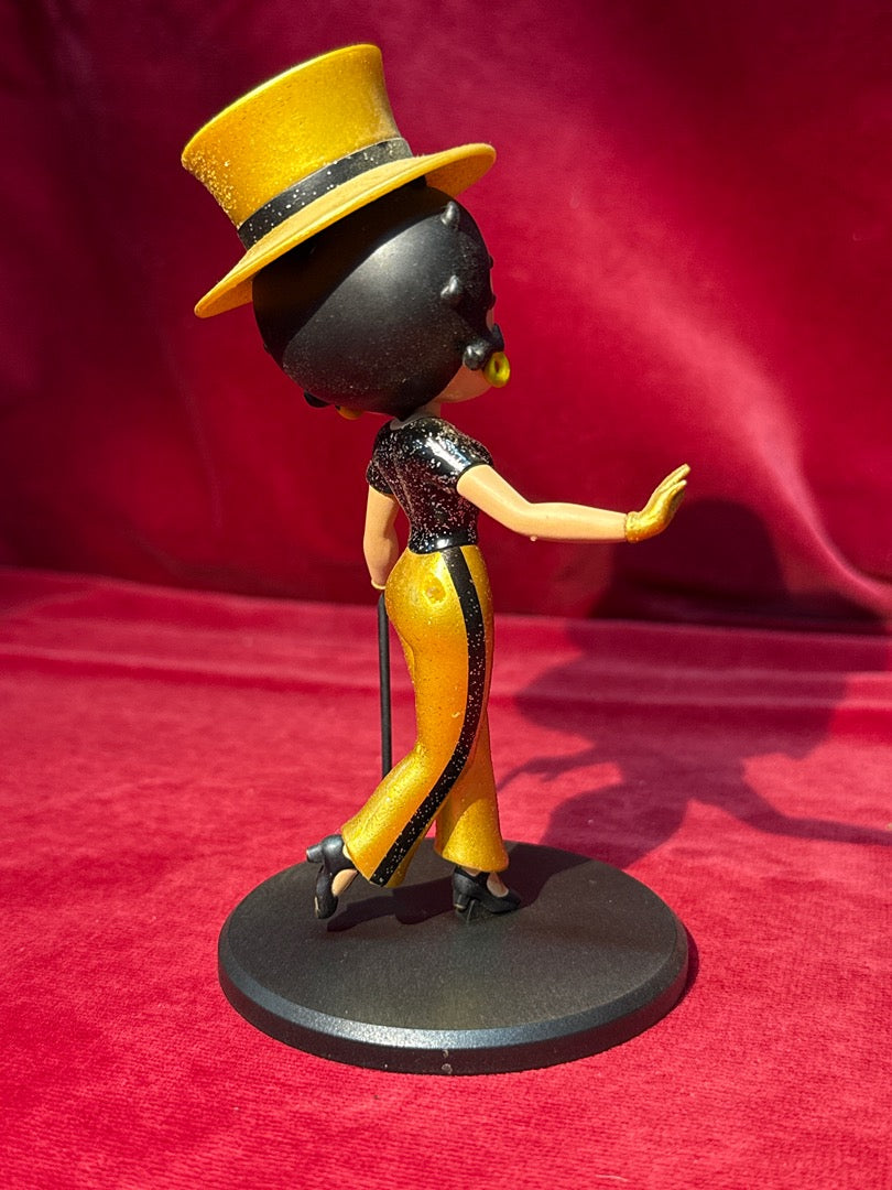 Figurine Betty Boop chapeau haut de forme doré Fleischer Studios