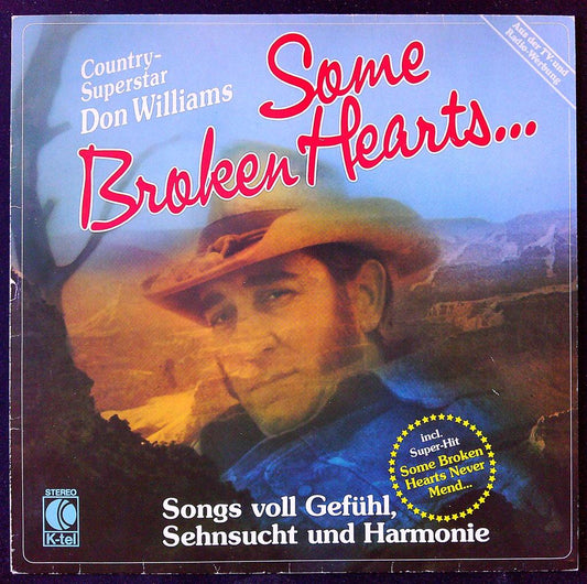 Vinyle Don Williams Some Broken Hearts Lp Country K-tel