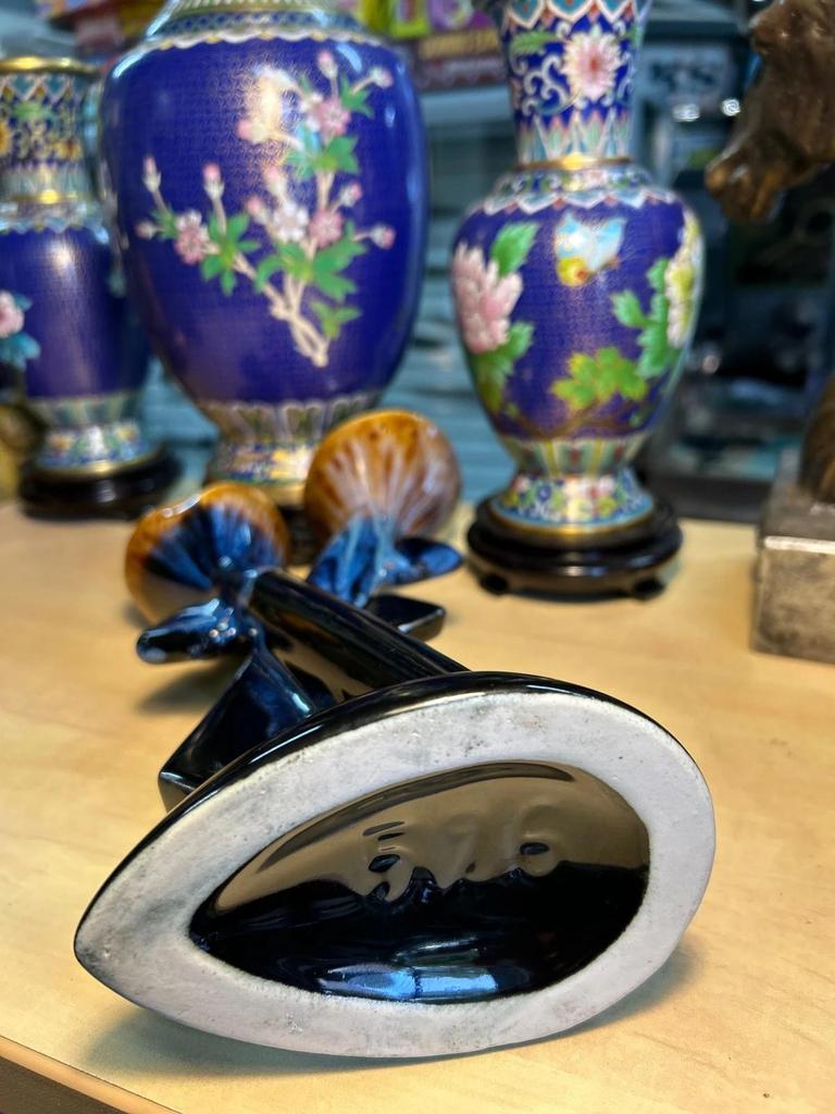 Vase Double Vallauris Soliflore Céramique Années 60