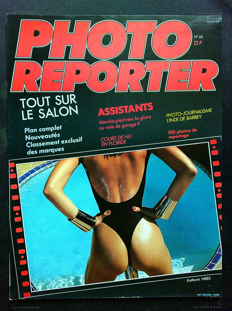 Affiche de Kiosque Plv Promo Magazine Photo Reporter N°60 noir vintage photographie
