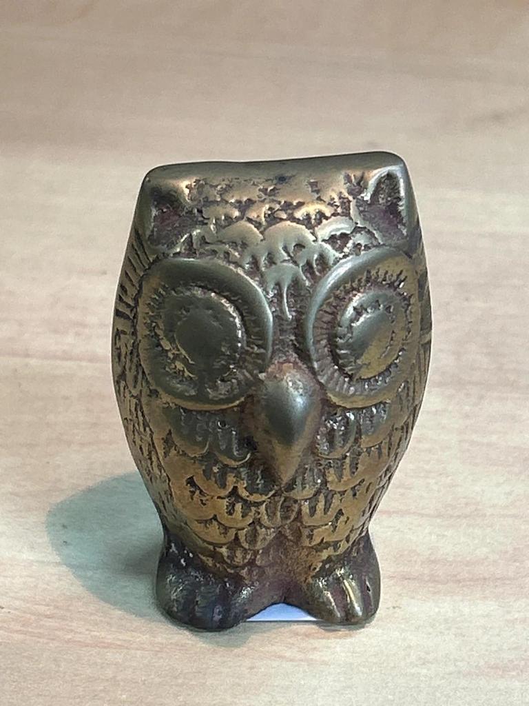 Statuette Chouette / Hibou en Laiton