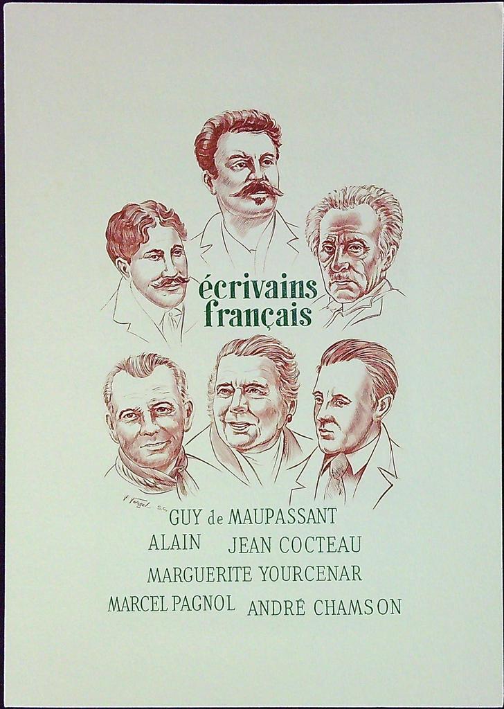 Écrivains Célèbres Enveloppe Dépliant Timbre 1er jour Encart Fdc Yvert et Tellier