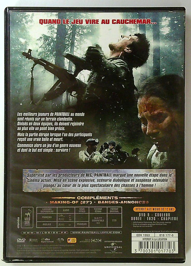 Dvd Paintball - Jouer pour survivre