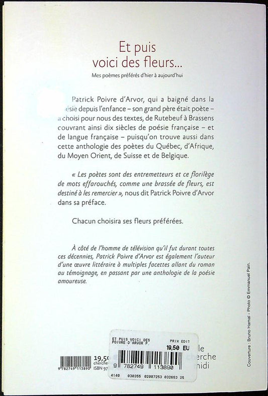 Livre – Patrick Poivre d'arvor – Littérature – Et puis voici des fleurs