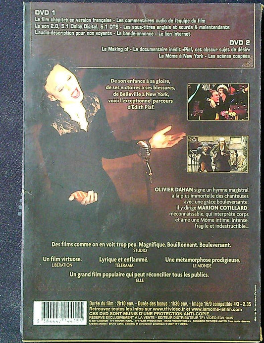 Dvd La Môme – Tf1 Vidéo – Vidéo – Biopic Edith Piaf