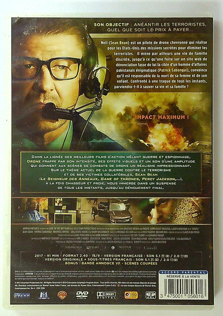 Dvd Drone Sean Bean Vf