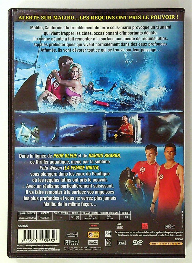 Dvd Malibu Shark Attack - Thriller Aquatique
