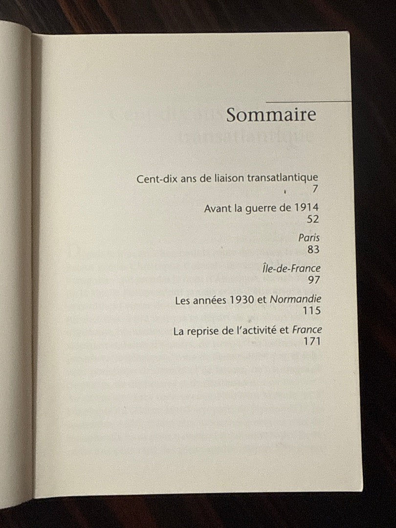 Livre – Le Havre-new York – Histoire – Paquebots
