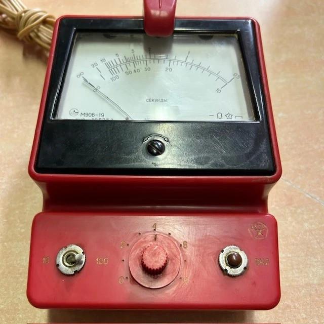 Minuteur De Laboratoire Photo Ussr - Vintage - Rouge Et Noir