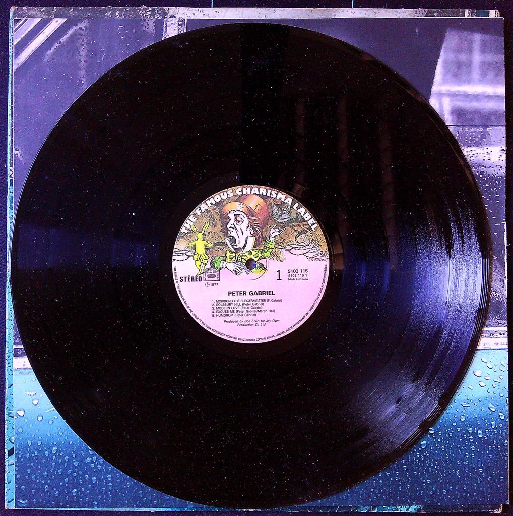 Disque vinyle Lp Peter Gabriel Car Charisma Label