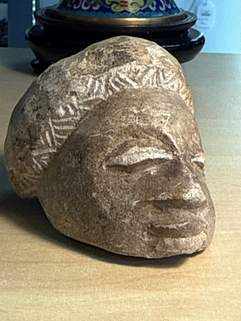 Tête sculptée – Artisanat – Décoration – Pierre naturelle