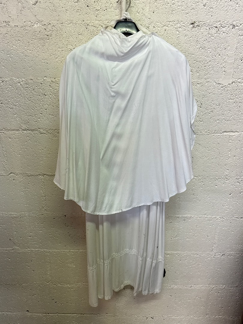 Robe blanche – Vintage longue dentelle