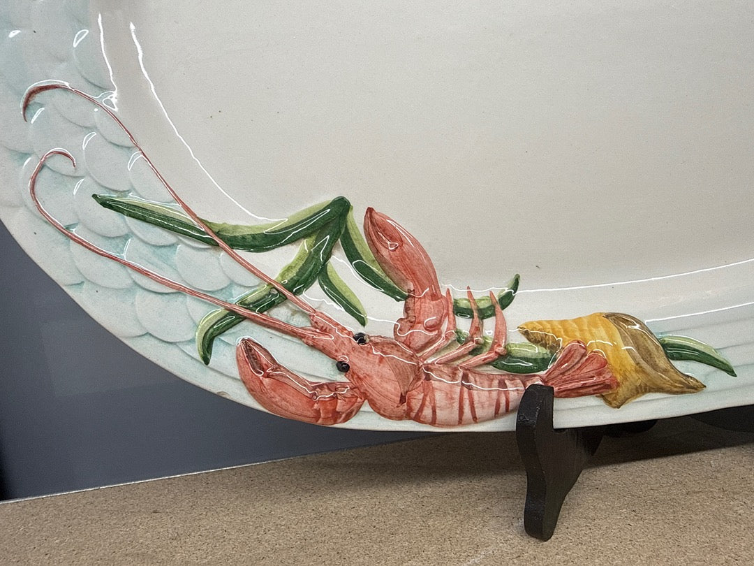 Service soupière – Fitz & Floyd – Plat – Crabe et homard