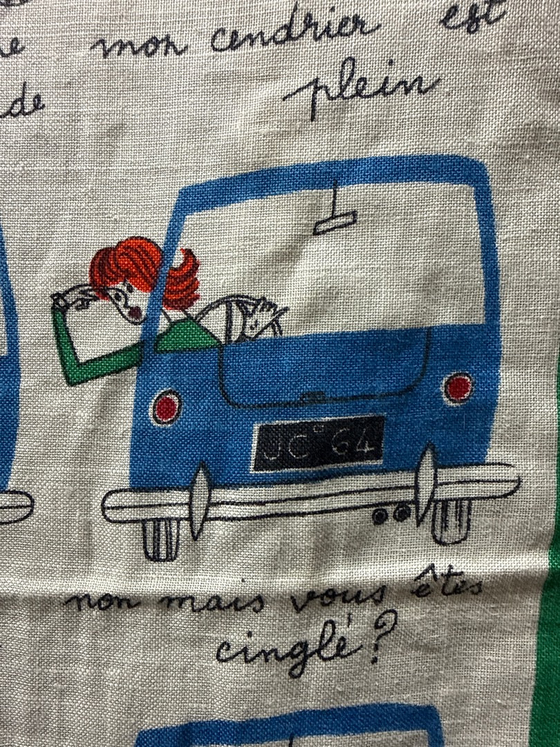 Torchon Jacques Charmoz – Code de la route au féminin