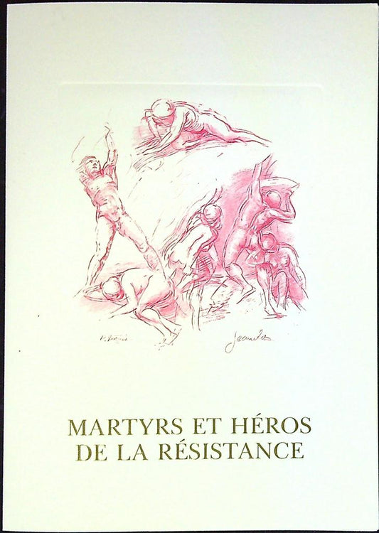 Martyrs et Héros de la résistance Enveloppe Dépliant Timbre 1er jour Encart Fdc Yvert et Tellier
