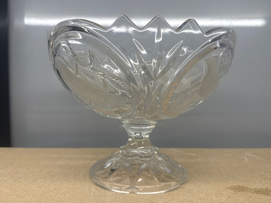 Coupe sur pied – Walther Glas – Vaisselle – Oiseaux dépolis verre