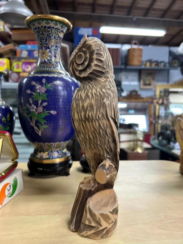 Statuette Bois Chouette / Hibou