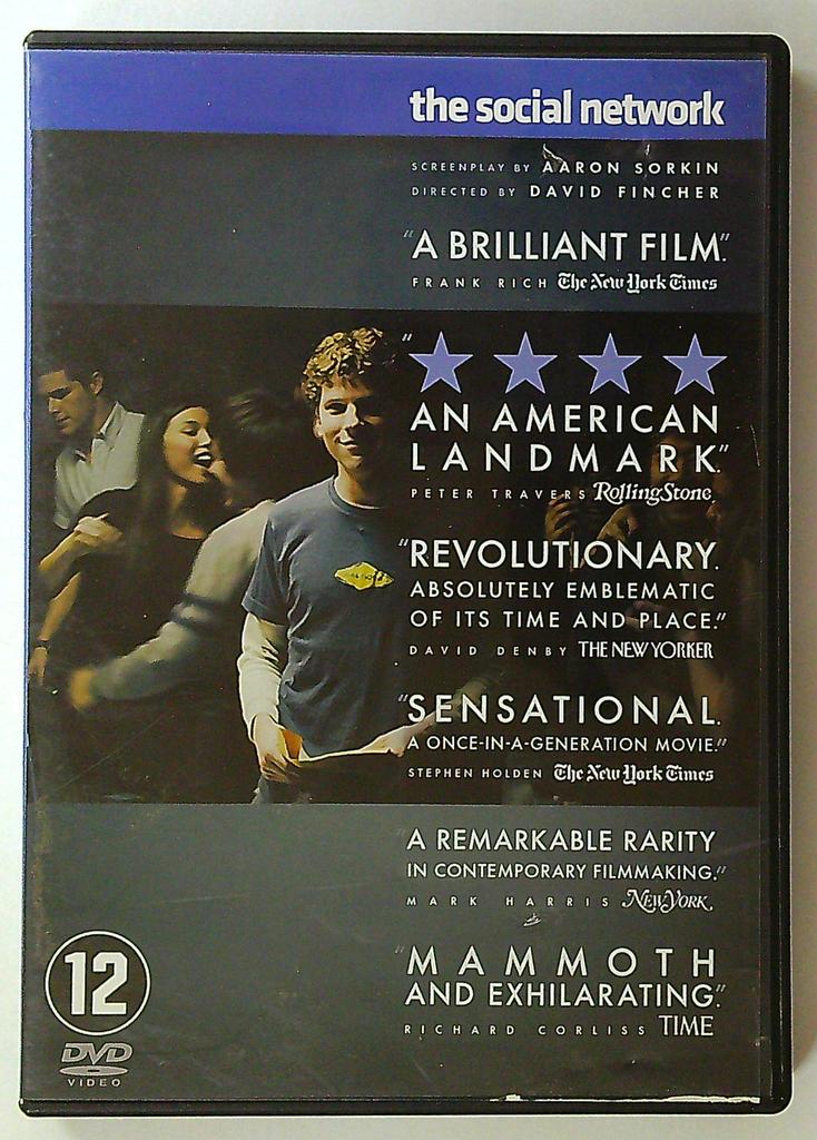 Dvd The Social Network film de David Fincher