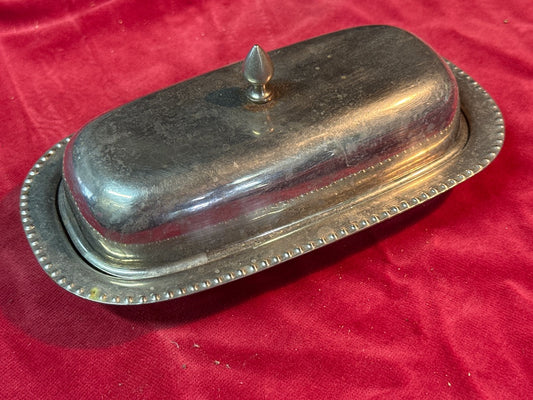 Beurrier – Denmark – Art de la table – Vintage métal argenté