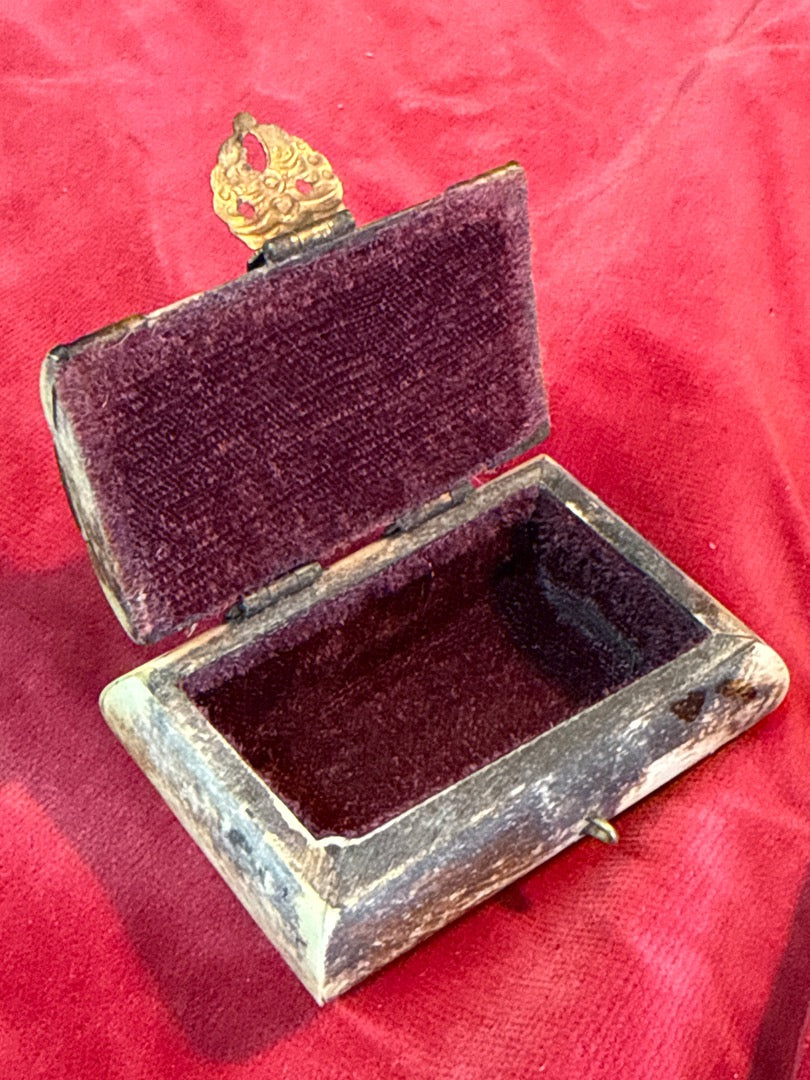 Boîte à bijoux – Vintage – Rangement – Os et laiton