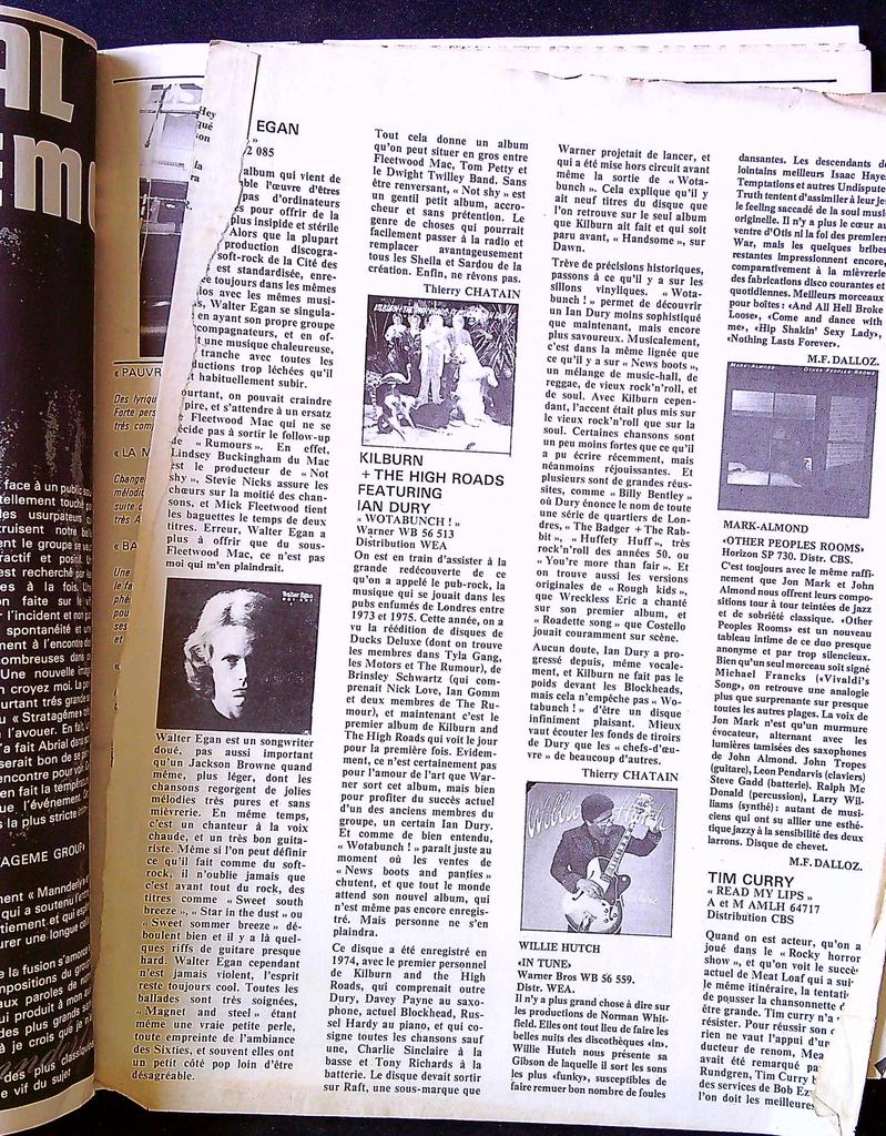 Magazine – Rock en Stock n°6 1977 – Musique – Yves Simon Marc Bolan