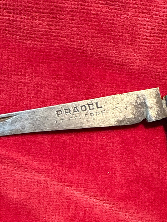 Couteau de poche – Pradel – Chasse – Manche rouge vintage