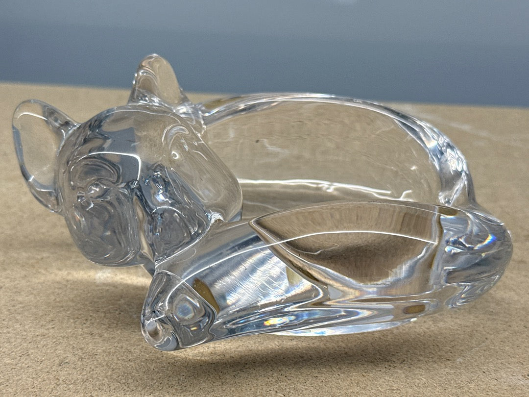 Vide-poche – Art Vanneau – Ornements – Chien Loup Renard en verre