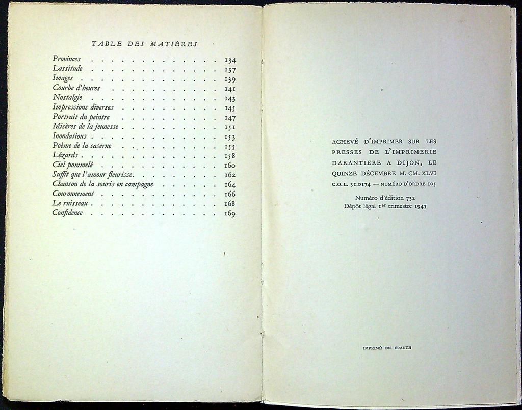 Livre – Gallimard – Littérature – Aux créneaux de la pluie Fombeure