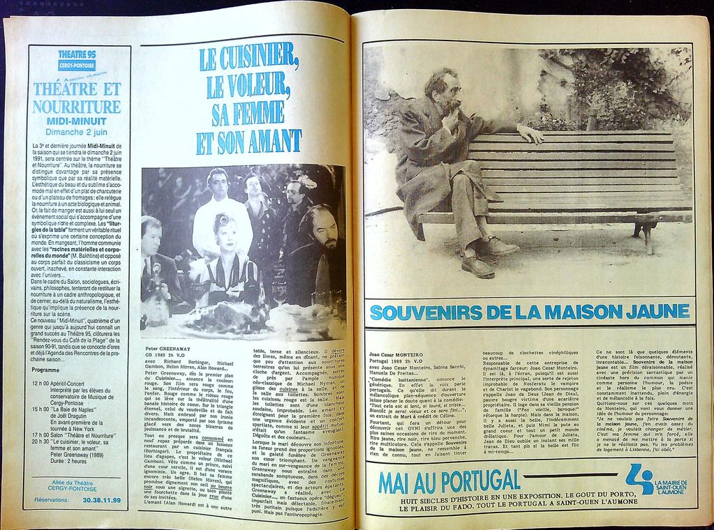 Gazette cinéma – Utopia N°36 1991 – Cinéma – Vintage