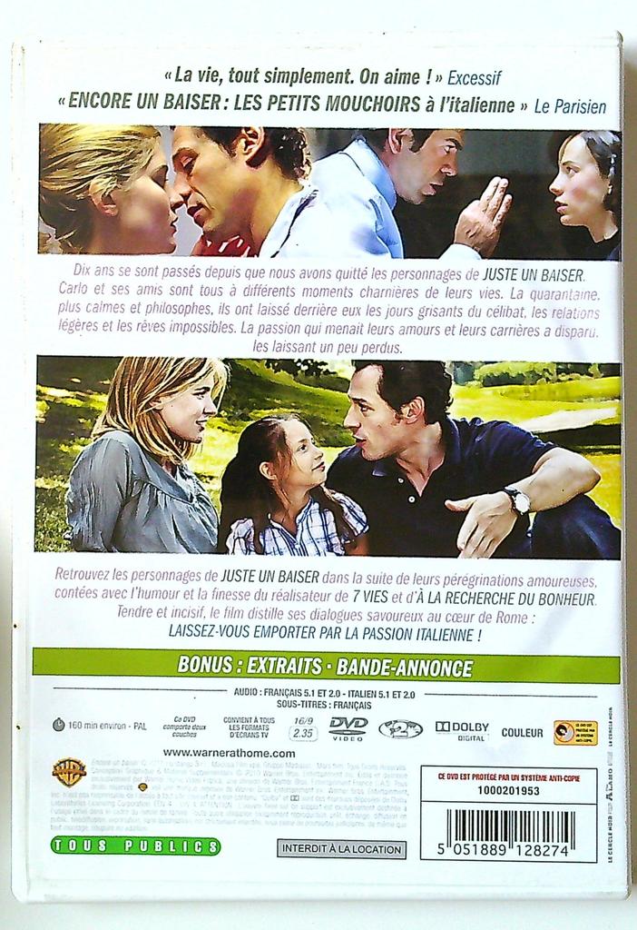 Dvd Encore un baiser - Gabriele Muccino