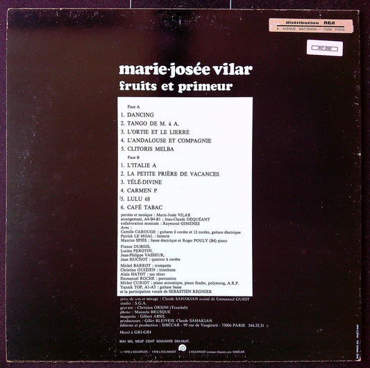 Vinyle – Marie-josée Vilar – Musique – Chanson française