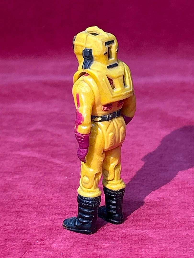 Figurine Mask Brad Turner vintage combinaison jaune et casque