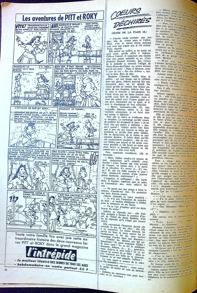 Magazine Nous Deux – N° 584 – Littérature – Roman-photos