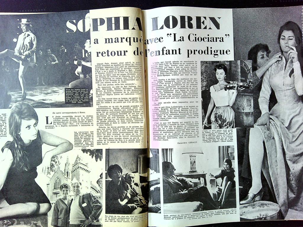 Magazine de cinéma – Festival N° 612 – Memorabilia – Sophia Loren et Pascale Petit