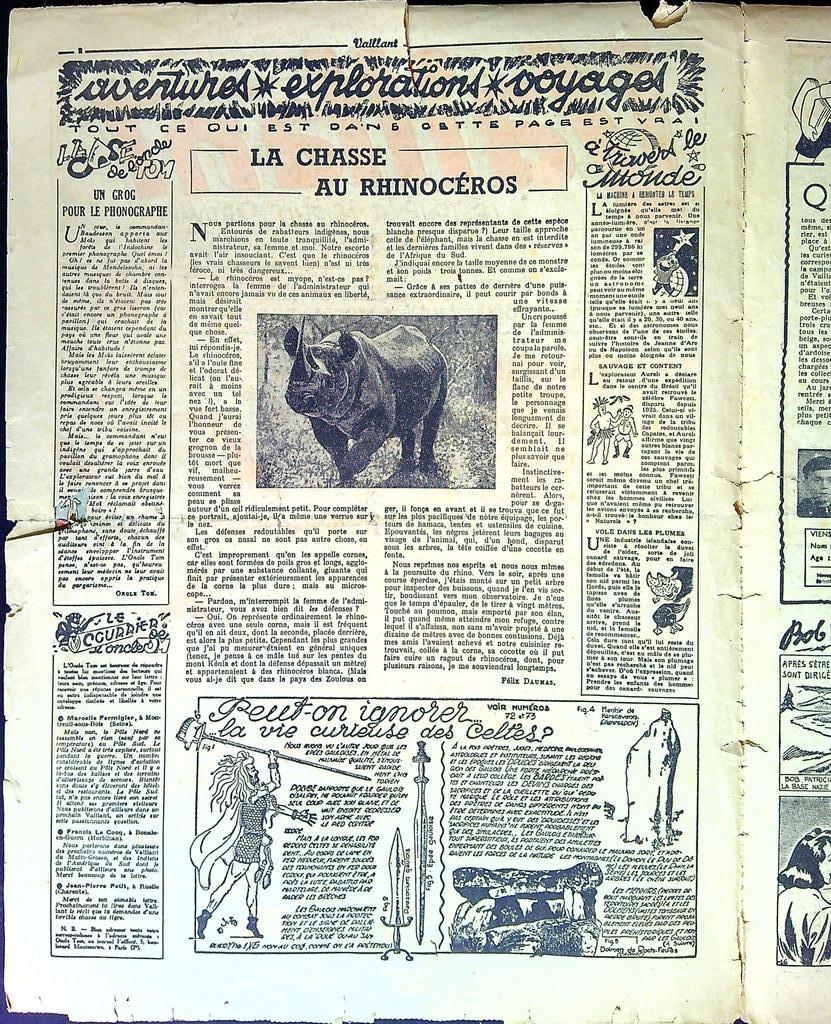 Journal Bd Vaillant N° 76 – Édition 1946 – Collection