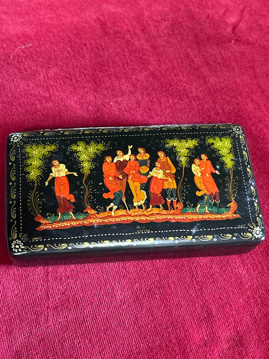Boîte – Palekh art russe – Peinture miniature