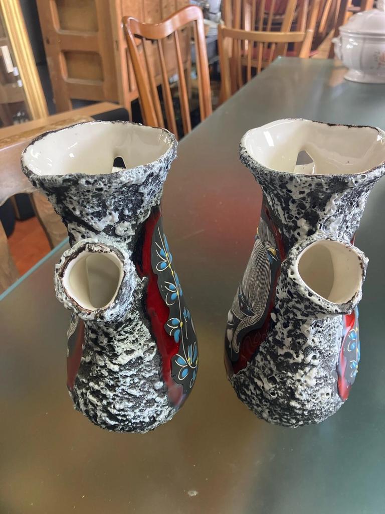 Paire de vases italiens augusto giulianelli 1950