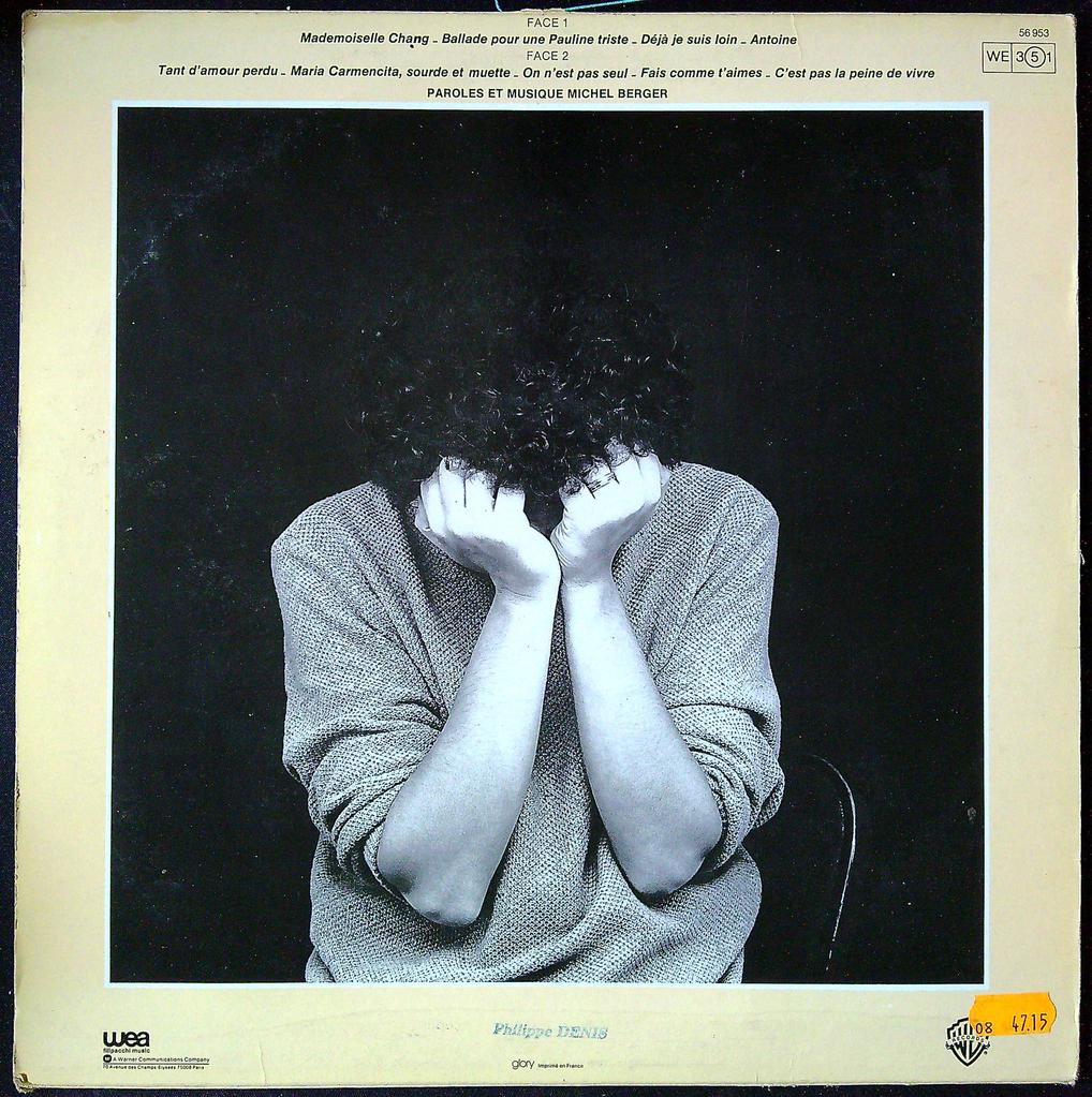 Vinyle 33 tours Michel Berger Beaurivage Wea