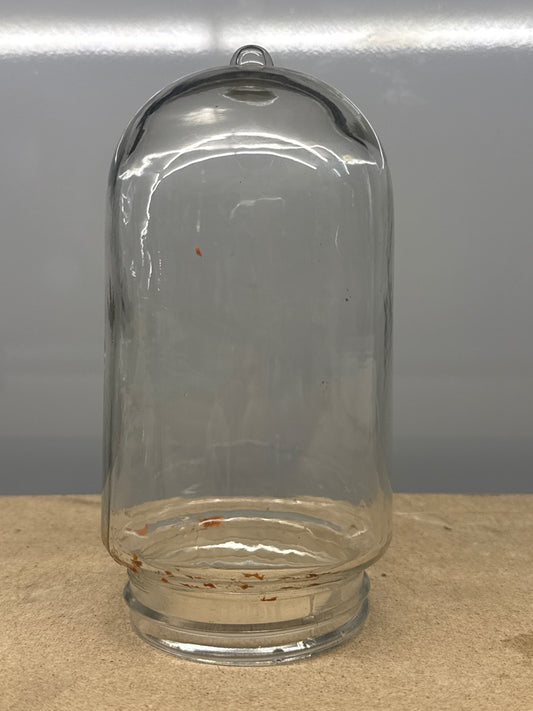 Globe de lampe industrielle vintage en verre transparent