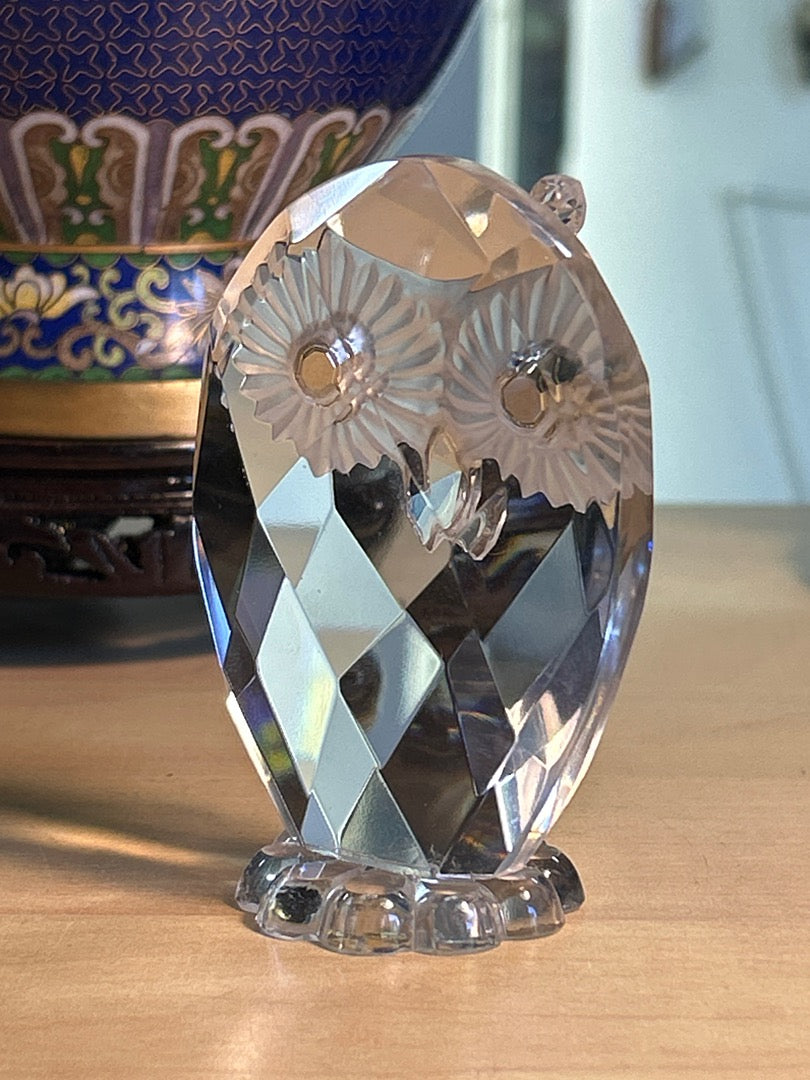 Figurine Hibou / Chouette En Cristal
