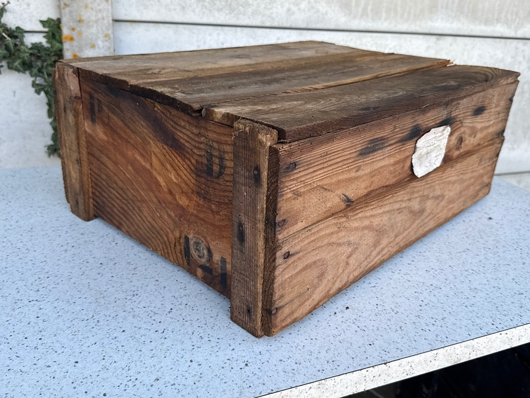 Caisse En Bois – Hénaff – Déco – Vintage Etiquette Vintage