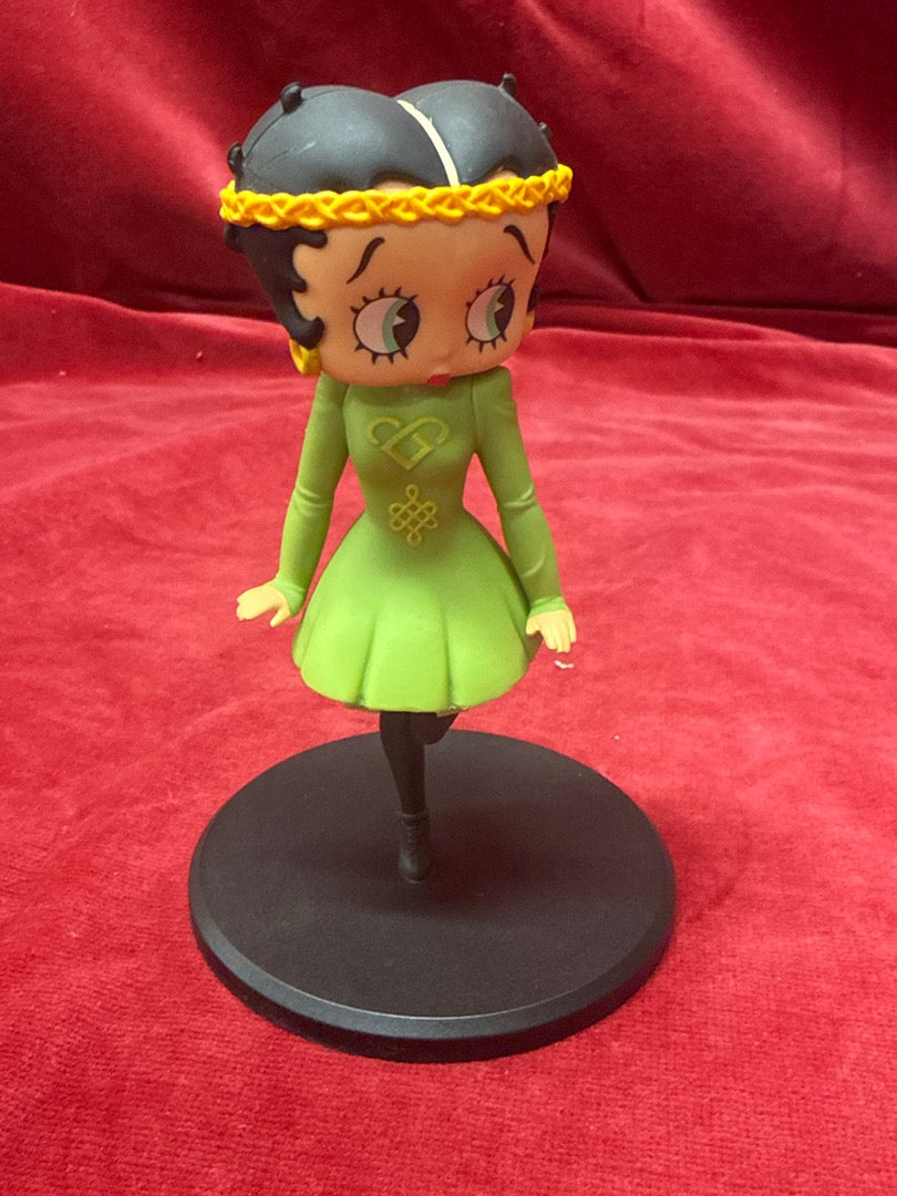 Figurine Betty Boop robe verte Fleischer Studios