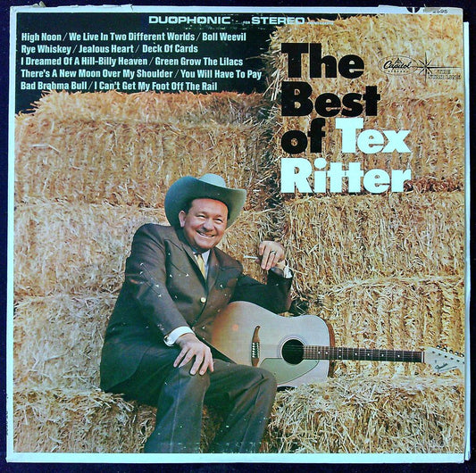 Vinyle the Best of Tex Ritter Country Classics Capitol