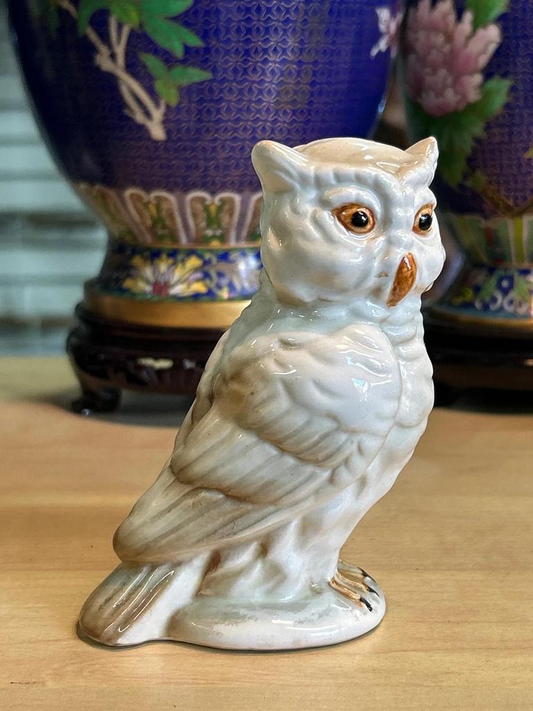 Statuette Chouette / Hibou en céramique