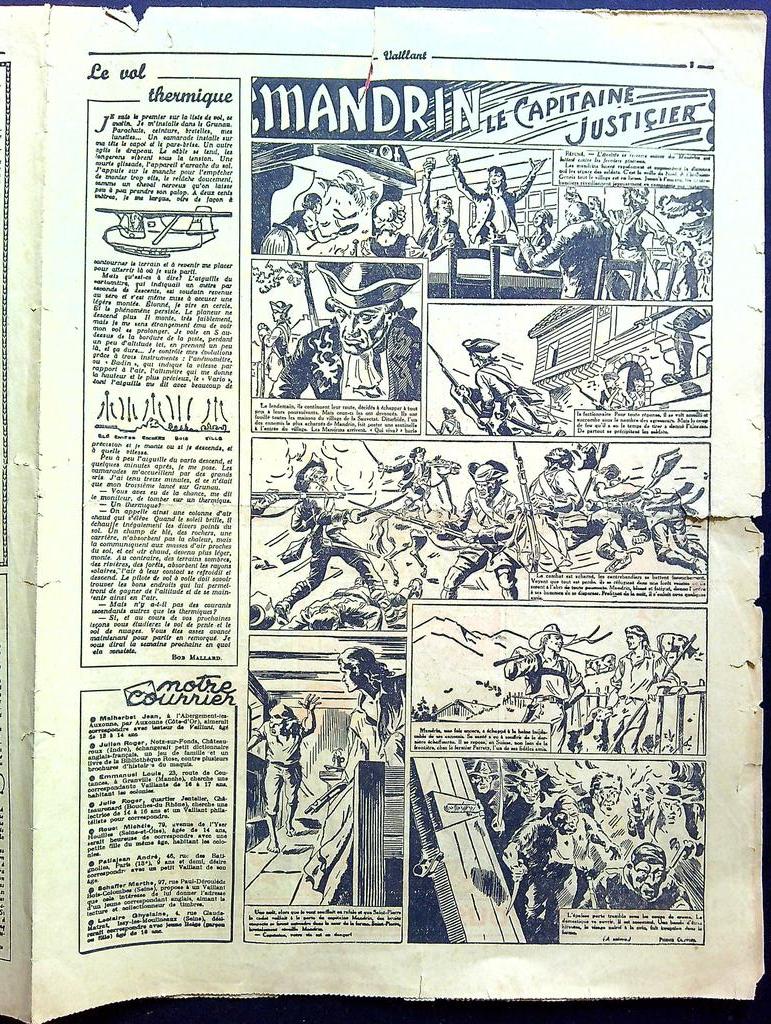 Journal Bd Vaillant N° 76 – Édition 1946 – Collection
