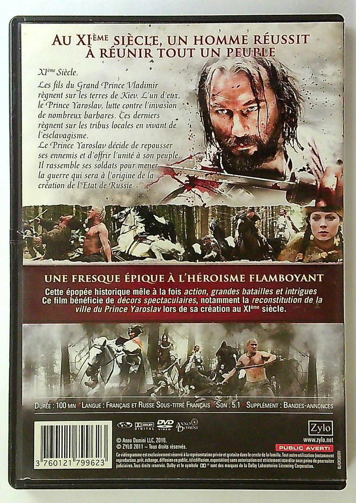 Dvd Prince Yaroslav zylo film historique action