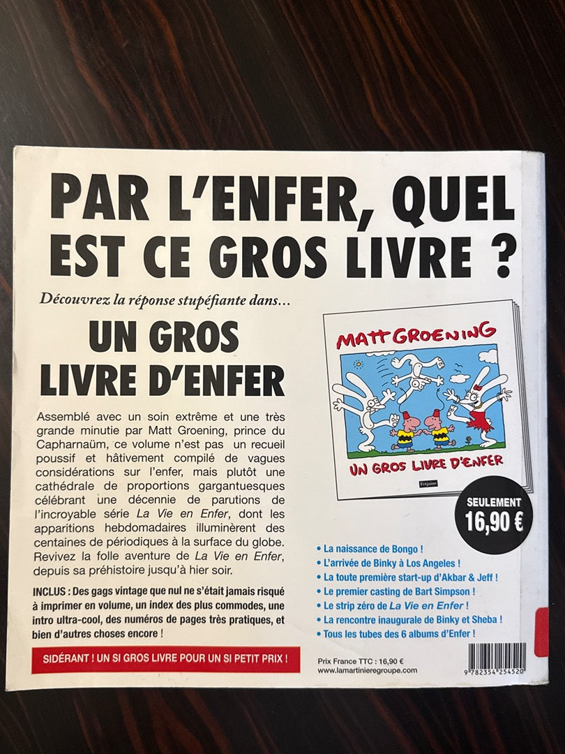 Livre Bd – Matt Groening – Un gros livre d'enfer