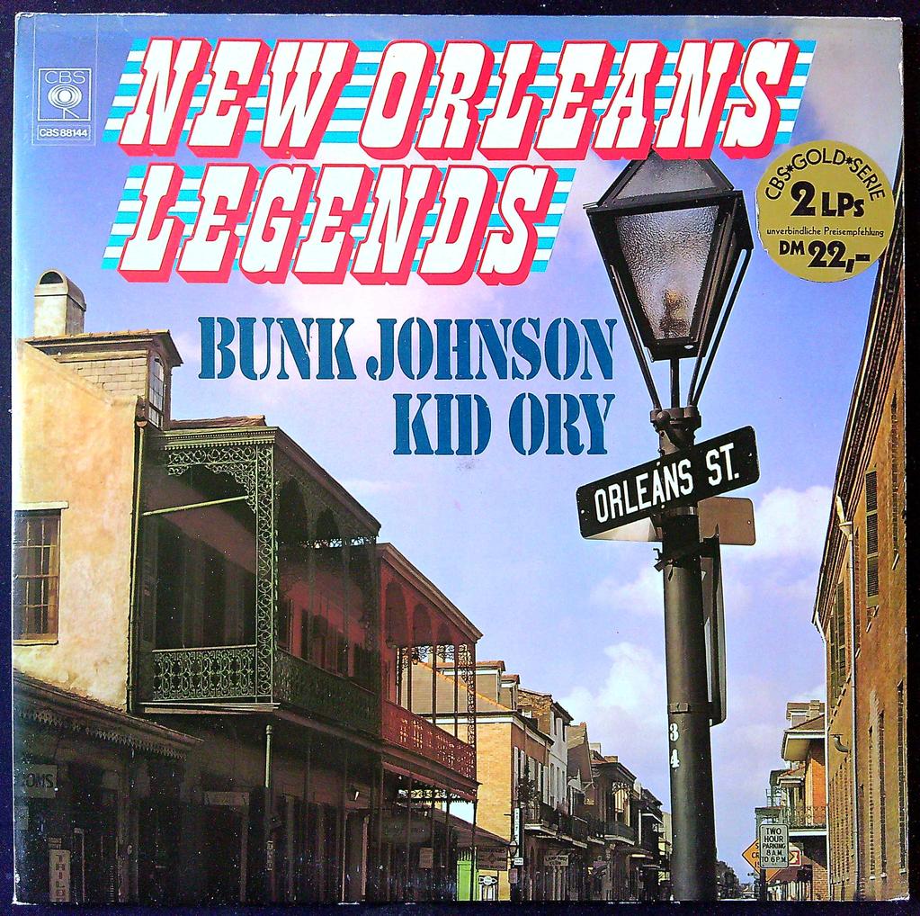 Vinyle 2 Lp New Orleans Legends Bunk Johnson Kid Ory Cbs