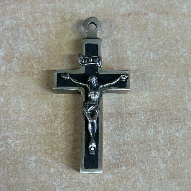 Reliquaire Croix, Crucifix en argent P.p Trappisti